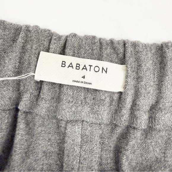 Babaton X Aritzia Cohen Pants Trousers Heather Medium Grey Wool Cashmere Stretch - Picture 11 of 13